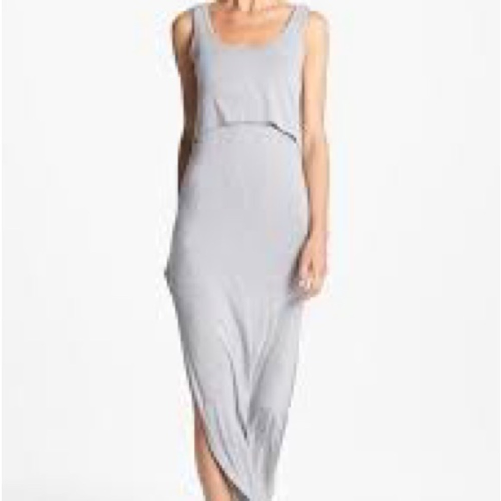 Lovers + friends gray maxi dress size small